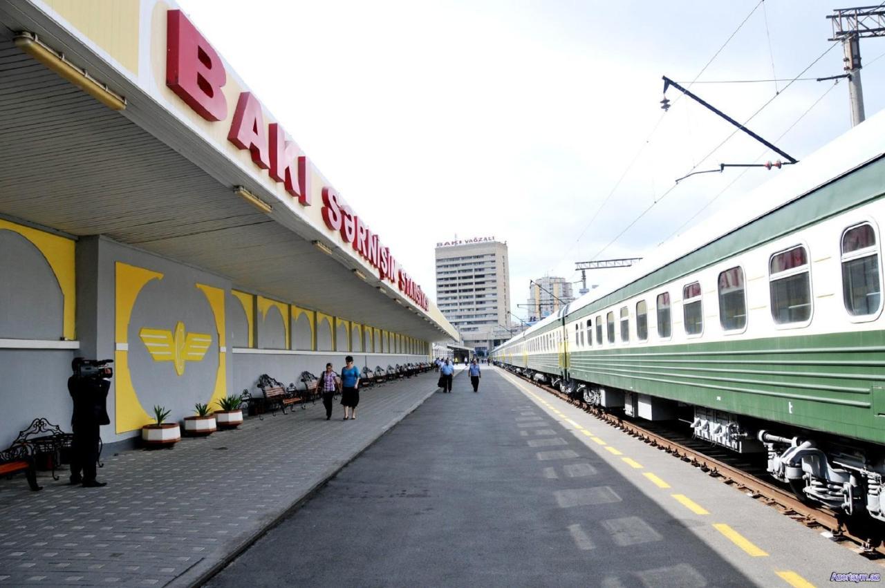 Demir Yol Plaza Hotel Баку Екстериор снимка